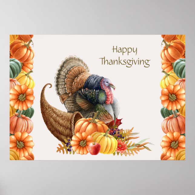 Affiche de Thanksgiving Turkey (Devant)