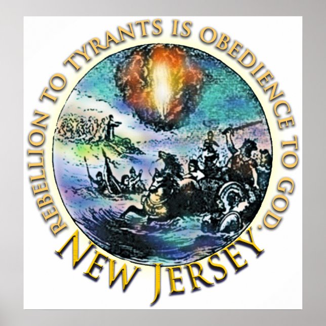 Affiche de thé de New Jersey (Devant)