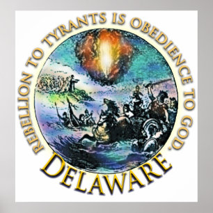 Affiche de thé du Delaware