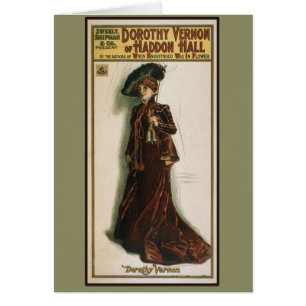 Affiche de théâtre de Dorothy Vernon sur des