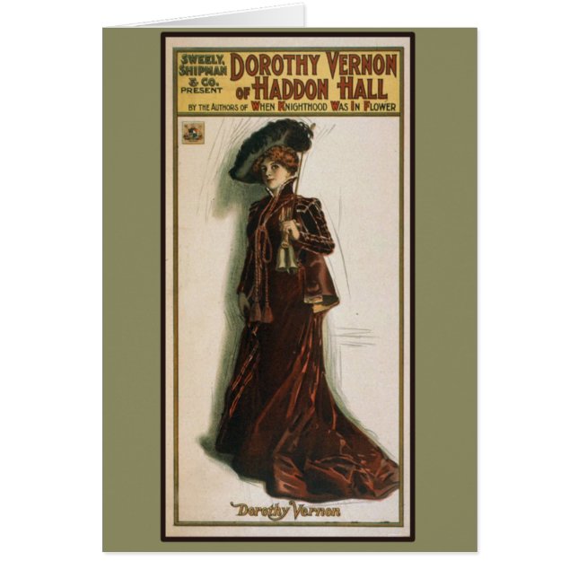 Affiche de théâtre de Dorothy Vernon sur des (Devant)