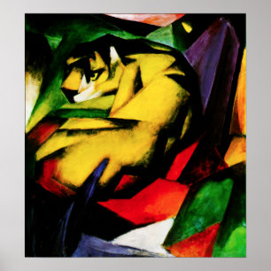 Affiche de tigre de Franz Marc