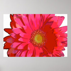 Affiche de toile de marguerite de Gerbera de roses