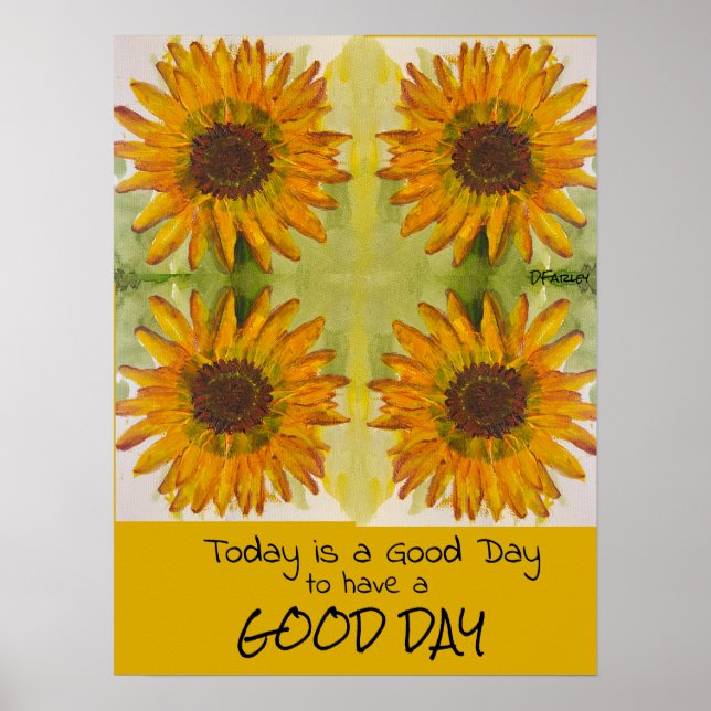 Affiche de tournesol (Devant)