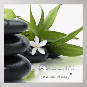 Affiche de traitement holistique des Spas