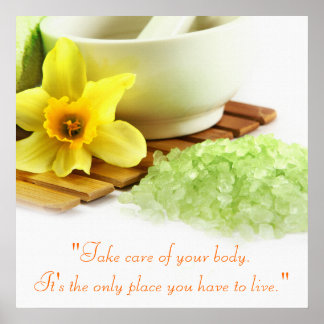 Affiche de traitement holistique des Spas