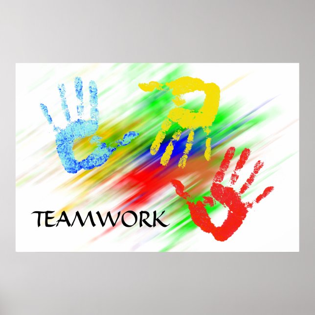 Affiche de travail d'équipe (Devant)