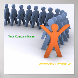 Affiche de travail d'équipe