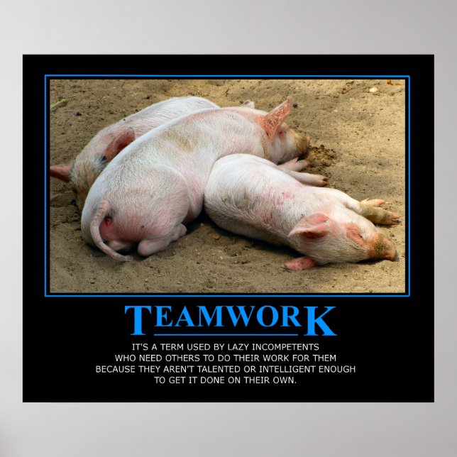 Affiche de travail d'équipe (Devant)