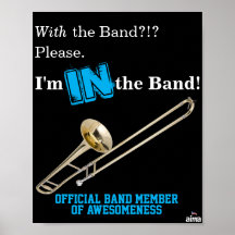Affiche de Trombone "I'm IN the Band"