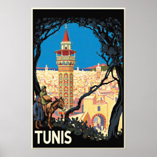 Affiche de Tunis, Tunisie