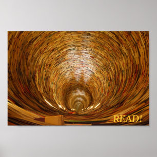 affiche de tunnel de livre