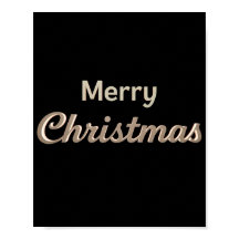 Affiche de typographie de luxe pour Noël 01