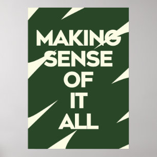 Affiche de typographie en gras Impression de citat