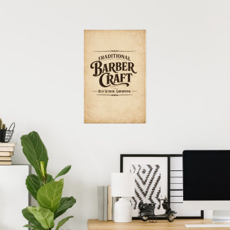 Affiche de typographie vintage artisanat de barbie