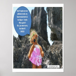 Affiche de vacances de l'ours Ker'Dunkedunk