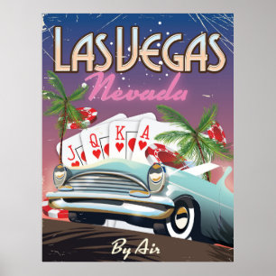 Affiche de vacances de style vintage Las Vegas