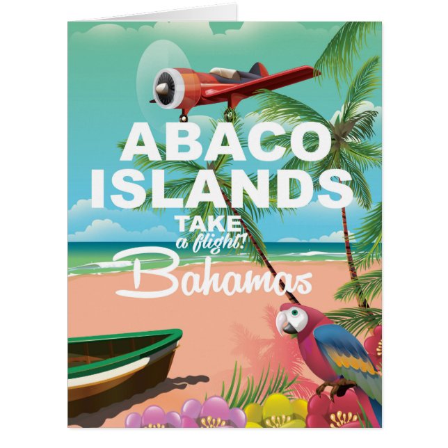 Affiche de vacances des îles Abaco (Devant)
