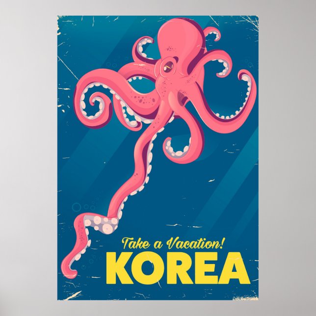 Affiche de vacances en Corée (Devant)