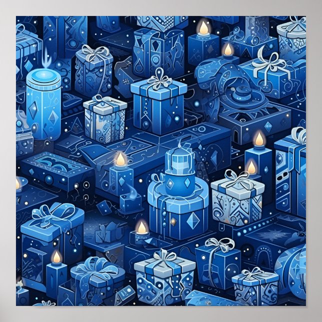 Affiche de vacances Hannukah (Devant)