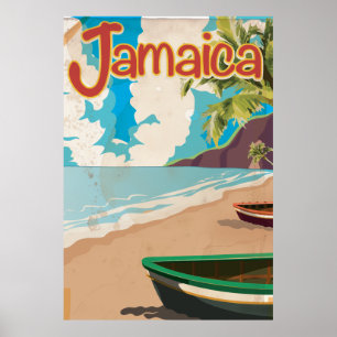 Affiche de vacances vintage jamaïcaine