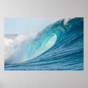 Affiche de vague déferlante de surf