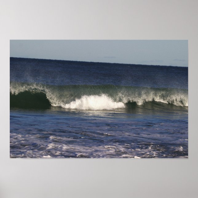 Affiche de vagues océaniques (Devant)