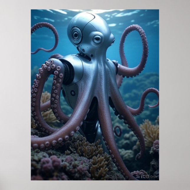 Affiche de valeur Cyber Octopus (Devant)