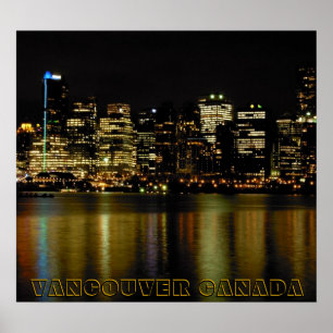 Affiche de Vancouver Imprimer Vancouver Cityscape 