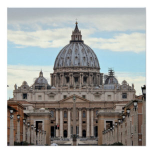 Affiche de Ville du Vatican de la basilique de St