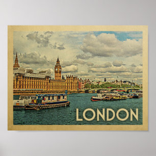 Affiche de Vintage voyage de Londres