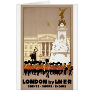 Affiche de Vintage voyage de Londres reconstituée