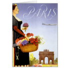 Affiche de Vintage voyage de Paris reconstituée
