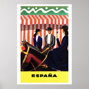 Affiche de Vintage voyage d'Espana Espagne
