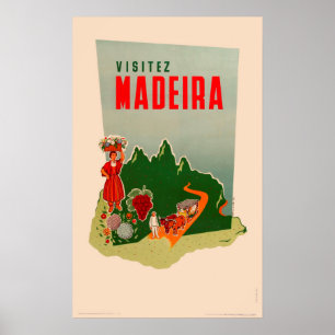Affiche de Vintage voyage - Madère