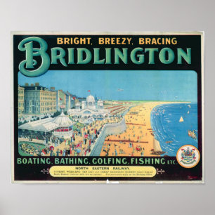 Affiche de Vintage voyage pour Bridlington,