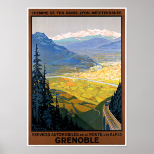 Affiche de Vintage voyage reconstituée par