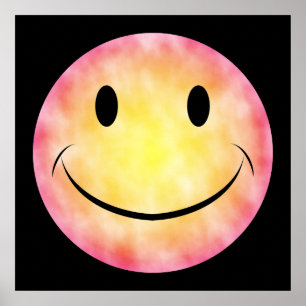 Affiche de visage Tie Dye