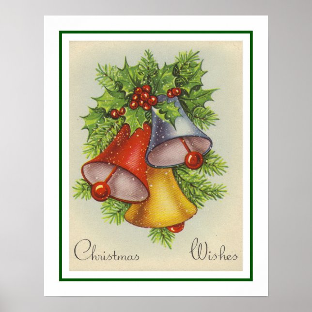 Affiche de voeux de Noël (Devant)