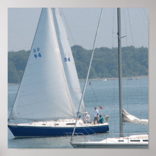 Affiche de voile de plaisir