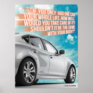 Affiche de voiture de chiropractie