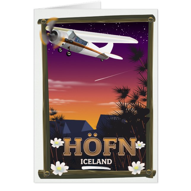 Affiche de vol Höfn Islande (Devant)