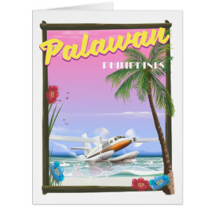 Affiche de vol Palawan Philippines
