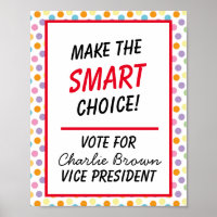 Affiche de vote pour la classe scolaire - Vote int