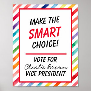 Affiche de vote pour la classe scolaire - Vote int