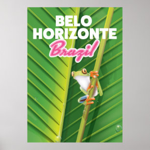 Affiche de voyage à Belo Horizonte, Brésil