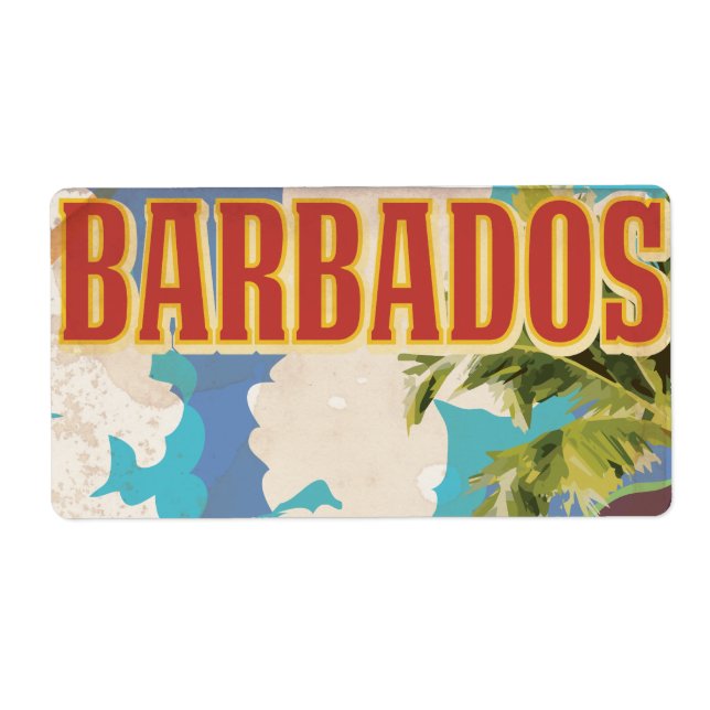 Affiche de voyage à la Barbade (Devant)