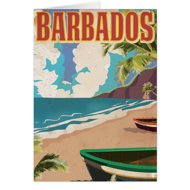 Affiche de voyage à la Barbade (Devant)