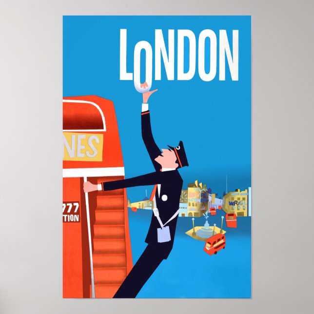 Affiche de voyage à Londres (Devant)