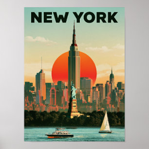 Affiche de voyage à New York